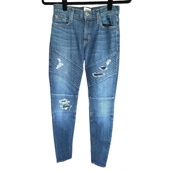 HUDSON | 'Brooklyn Moto Super Skinny' Jeans in Walk of Fame | Size 25 - Picture 7 of 15